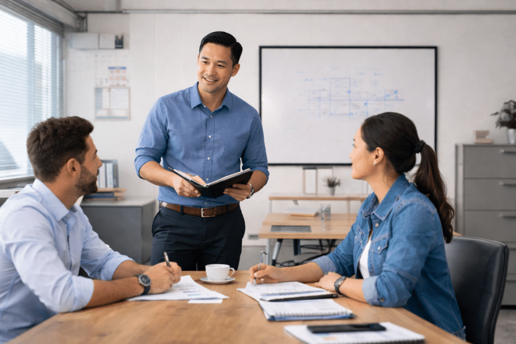 Office manager duties UK including team management and office operations.